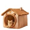 Pet House Cat Nest With Removable Cushion For Indoor Outdoor Use