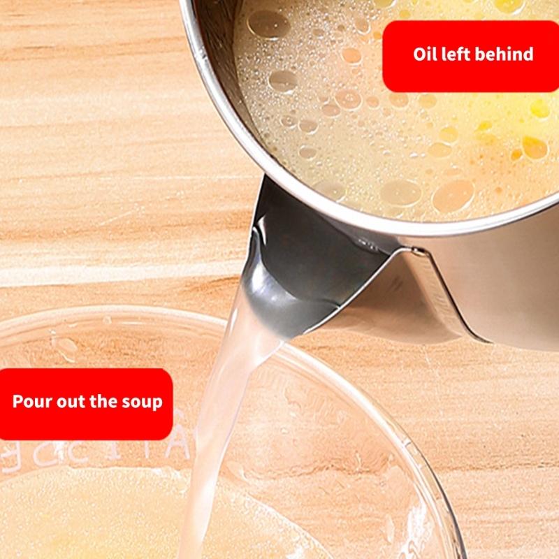 Multipurpose Steel Cooking Oil Soup Filter Strainer Bowl With Secures Grip Handle And Easy Maintenances Feature