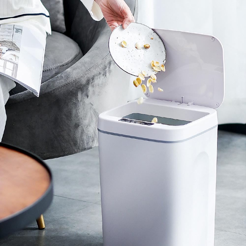 Smart Trash Can Wireless Sensor Automatic Trash Bin Touchless Garbage Bin Bathroom Toilet Dustbin Kitchen Household Waste Bin