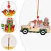 Christmas Wooden Car Hanging Car Christmas Tree Hanging Christmas Decoration