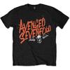 Avenged Sevenfold Orange Splatter T-Shirt Black New Unisex T-Shirt