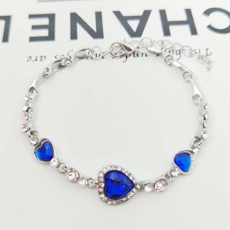 Strass Schmetterling Pfirsich Armband