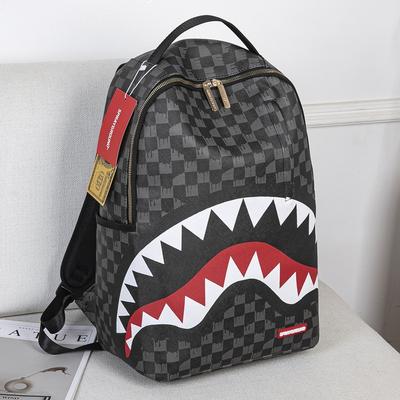 Neuer personalisierter kreativer Rucksack Hai lustig hässlich süß Rucksackreisen große Kapazität leuchtend Schülertasche