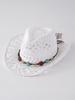 Cappello da Cowboy in Paglia Intrecciata Occidentale - Protezione Solare Estiva per Spiaggia all'Aperto