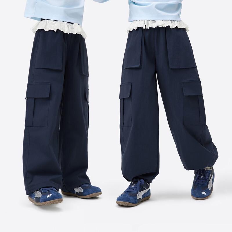 Girls Lace Patchwork Cargo Pants 140