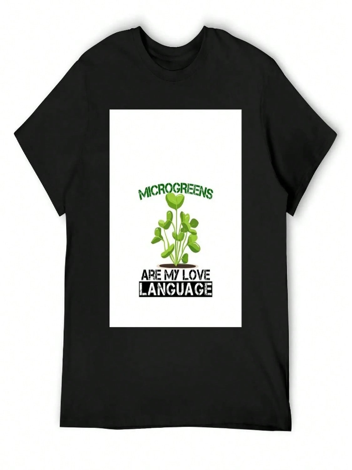 Microgreens Are My Love Language Funny Farming T-Shirt For A Boy Funny Gifts Customs Design Your Own unisex Workout Shirt S