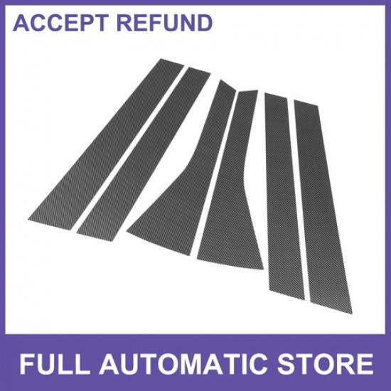

Door Pillar Window Trim SIX for Honda Fit 2009-2012 Carbon Fiber Pattern