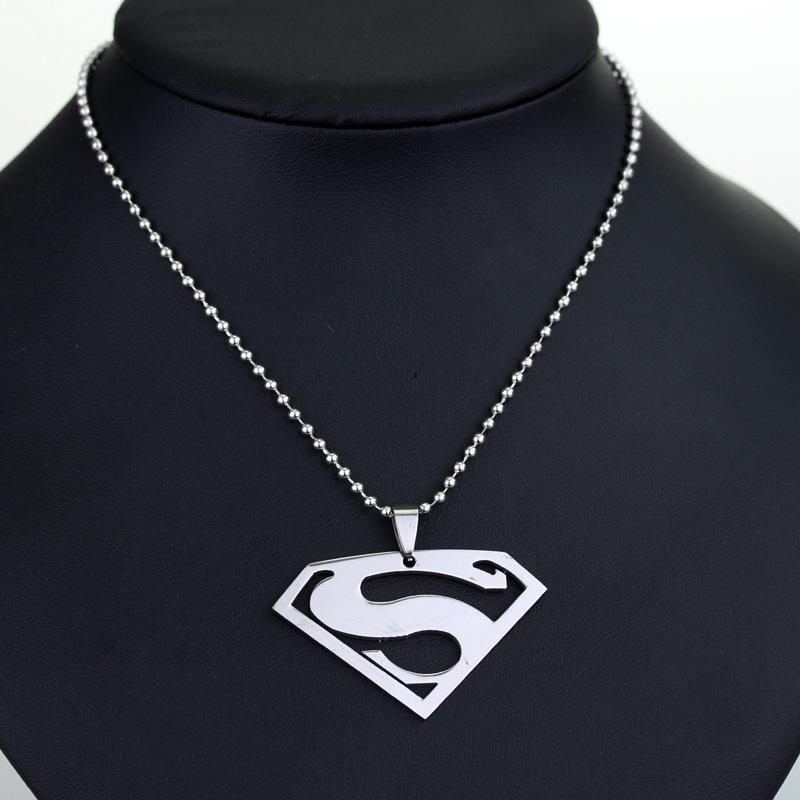 Superman Stainless Steel Pendant Necklace - Hot-Selling Film & TV Merchandise Jewelry