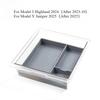 Central Control Storage Box for Tesla Model 3 Highland/Model Y Juniper Transparent Armbox Storage Box Silicone Pad Accessories