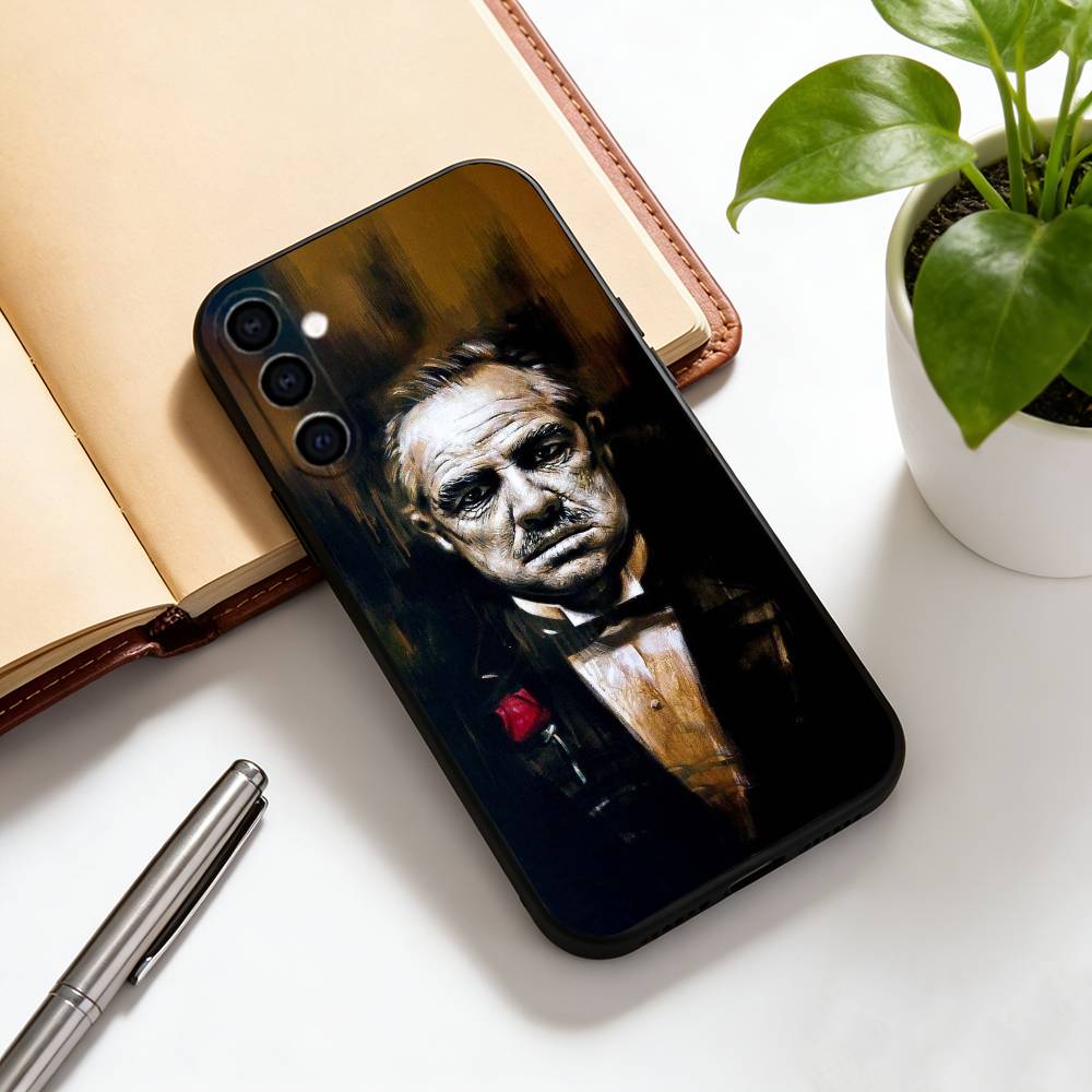 Don Vito Corleone Phone Case For Samsung Galaxy A73,A72,A71,A70,A53,A52,A51,Soft Silicone Black Cover