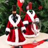 Christmas Wine Bottle Cover Merry Christmas Decor For Home 2026 Navidad Noel Natal Ornaments Xmas Gift Happy New Year Wholesale