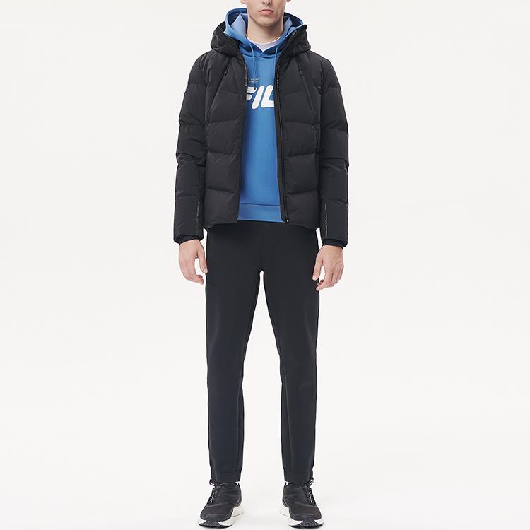 New FILA Athletics Down Jacket Men's Pitch Black A11M141904F-BK