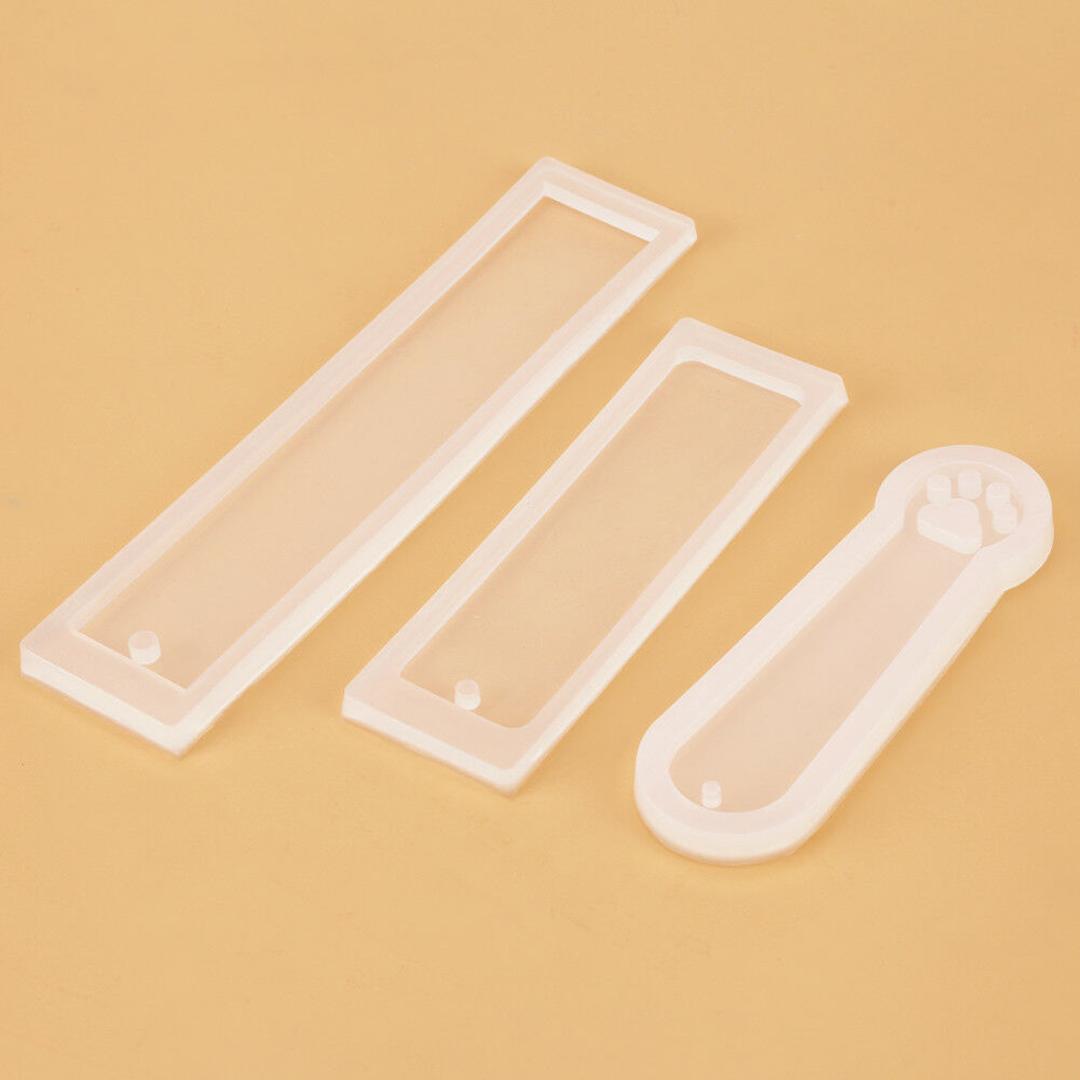 

3шт экологически силиконовая прямоугольная форма для кошачьих когтей DIY изготовление закладок 3pcs