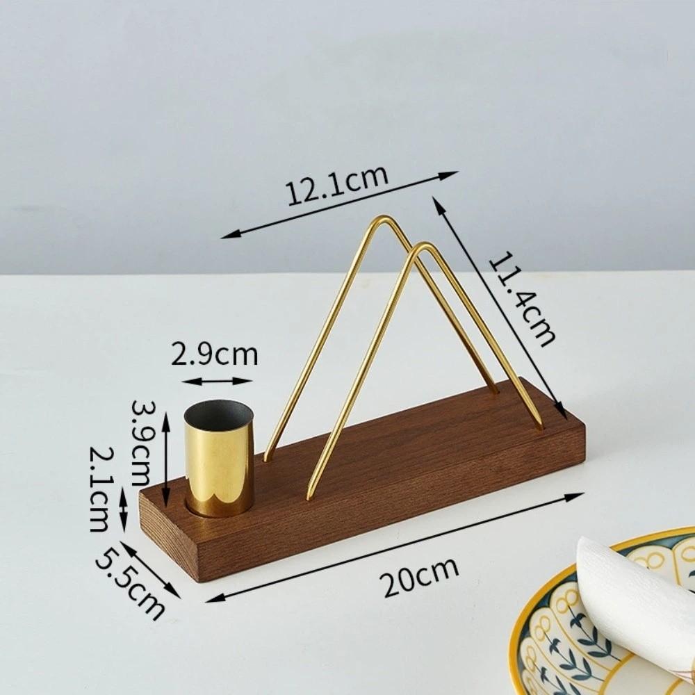 New Wood Tissue Holder Creative Design Elegant Toothpick Box Multifunction Desktop Organizer Dining Table