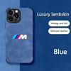 For BMW Performance Suede Car All Inclusive Phone Case For iPhone 16 15 13 14 12 Pro Max 8 XR XS 16 Plus 15Pro MAX Cover Sticker Nlvc53