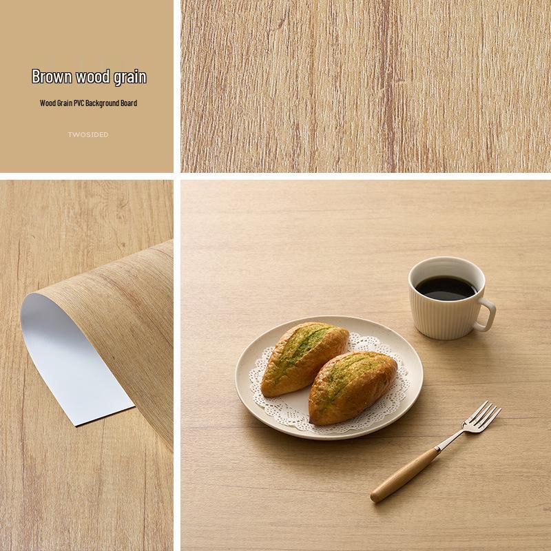 Wood Grain Embossed PVC Background Board for Photography