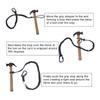 Nylon Bungee Tether Tool Lanyard With Screw Locking Carabiner Anti-Falling Safety Rope Durable Tool Lanyard Easy to Use
