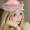 Bow Lace Navy Hat Harajuku Berets Japanese Sailor Caps  Women