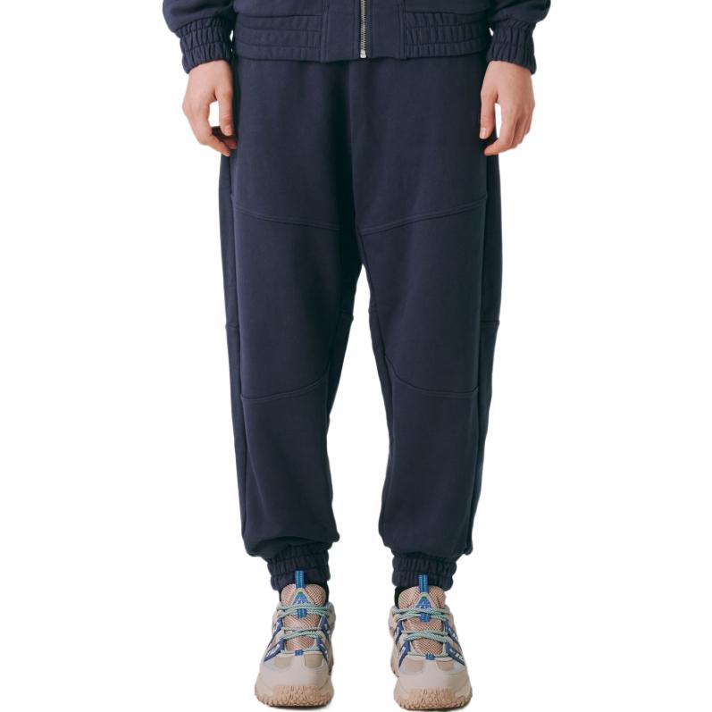 FILA Knitted Sweatpants Unisex Marine Blue Moderate Cuffed Pants FS2FPE3104X-CGY
