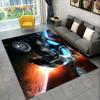3D Spaceship Spacecraft UFO Cartoon Carpet Rug for Home Living Room Bedroom Sofa Doormat  Decor,kids Area Rug Non-slip Floor Mat
