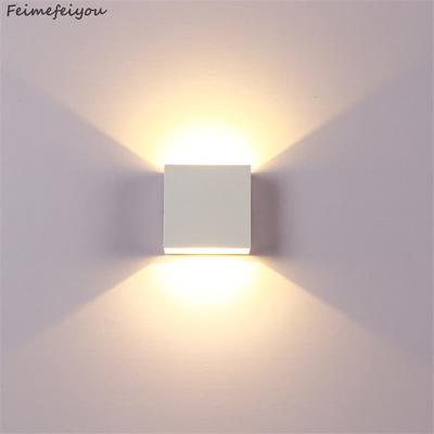Wall Light Lamps Outdoor Lighting 6W Lampada LED Aluminium Rail Project Square LED Lamp Bedside Lights Bedroom Wall Decor Arts