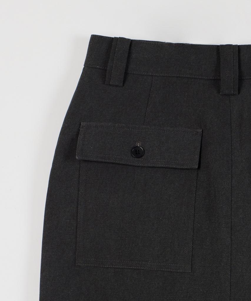 Pildeoseu Woman Pigment Vintage Skirt Deep Charcoal