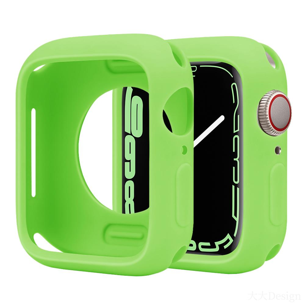 Soft Silicone Case for Apple Watch Series8/7/6/5/4/3/SE Cover Case for iWatch Slim Tpu Bumper Protector 38MM 40 41MM 42 44 45MM