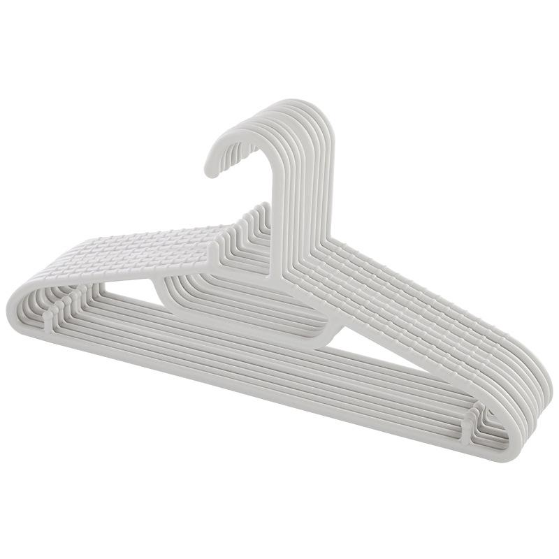 Japanese-Style Non-Slip Thickened Plastic Clothes Hanger for Dormitory, Balcony, or Wardrobe.