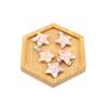 Korean Style Red Agate Star Pendant Necklace with Pink Crystal - Valentine's Day Gift