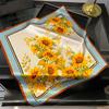 New 100% Natural Real Silk Scarf Women Bandana Square Scarves Wrap Kerchief Mulberry Fashion Luxury High Quality Hijab For Lady