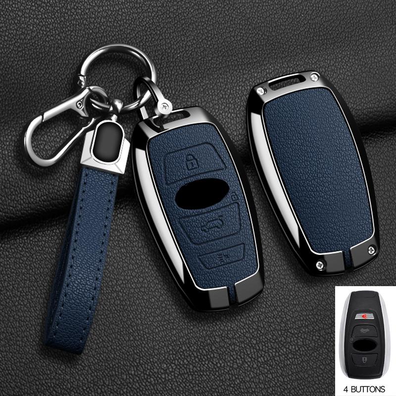 Zinc Alloy Car Key Case Cover Keychain For Subaru BRZ XV SV Forester Legacy Outback Crosstrek Impreza WRX Ascent Key Accessories