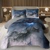 Galaxy Bedding Set Twin Queen Size for Girls Boys Teens Room Decor, Starry Sky Bedspread, Cosmos Nebula Trippy Quilted Coverlet