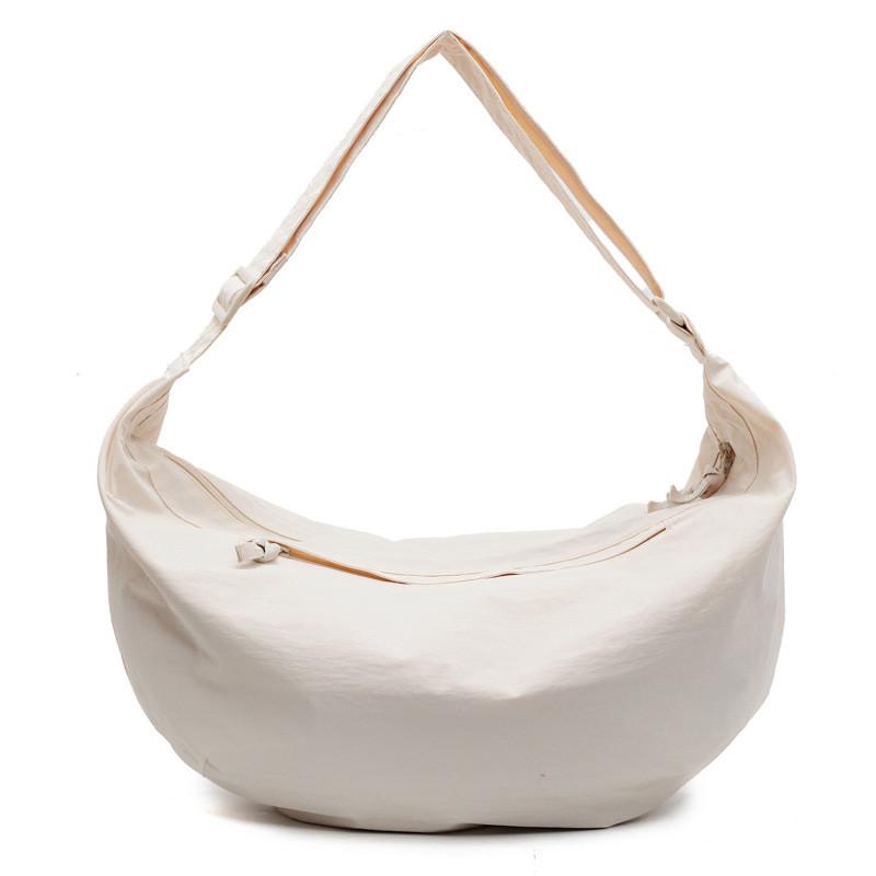 Borsa Duffel in Nylon con Tasca con Cerniera per Viaggi Casual e Tempo Libero