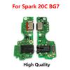 For Tecno Spark 20C BG7 BG7n USB Charging Board Dock Port Microphone Module Flex Cable