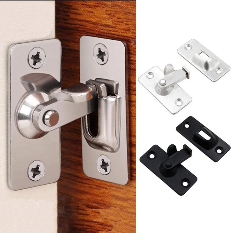 90 Degree Door Lock Flip Latch,304 Stainless Steel Door Lock Bolt Latches,Safety Doors Buckles,Rigth Angle Locking Door Hasp
