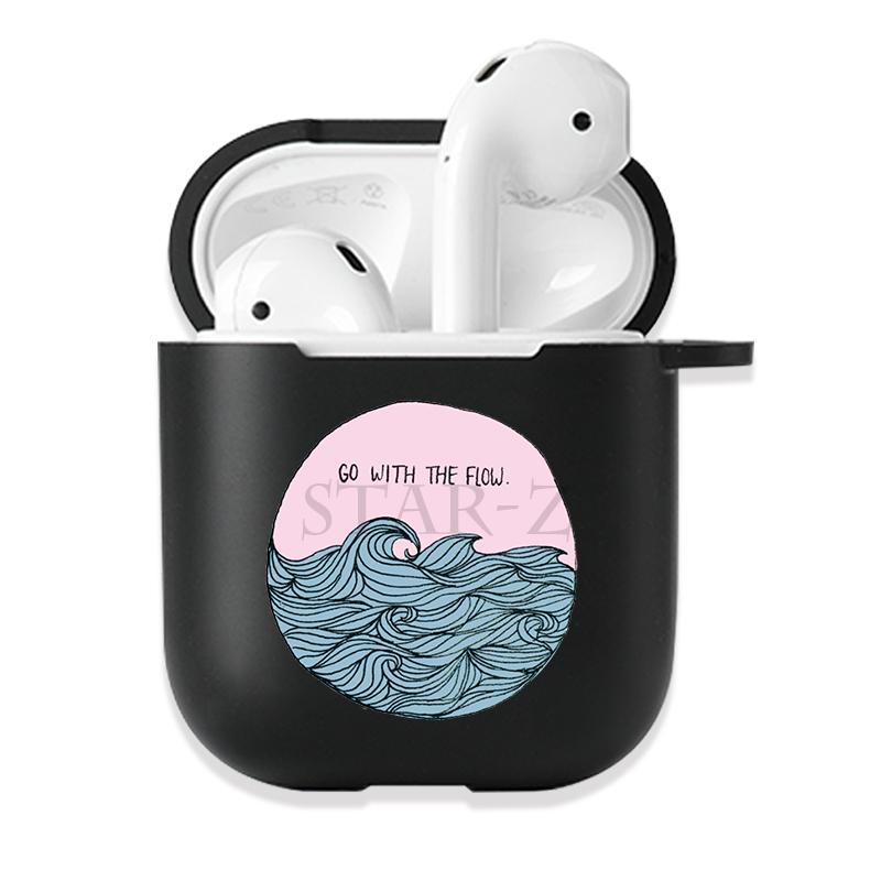 Soft Black Silicone Case for Apple Airpods Pro 3 2 1 The Great Wave of Kanagawa Bluetoooth Wireless Earphone Cases Airpod Cover
