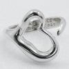 TIFFANY&Co. Open heart Ring Elsa Peretti Silver925 #4.7(US Size) heart 4.5g Women Used