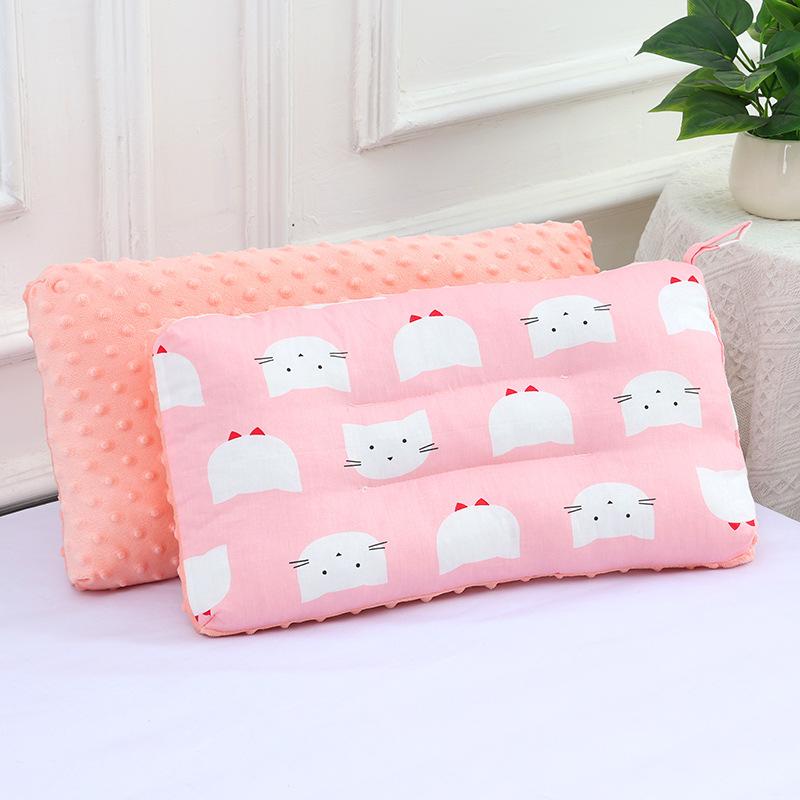 Children Infants Baby Cartoon Pure Cotton Doudou Velvet Sleep Pillow Kindergarten Washable Cervical Vertebra Protect Kids Pillow