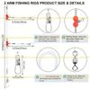 A1A2 Saltwater Fishing Tackle Fishing Rigs High Strength Wire Leader for Lures