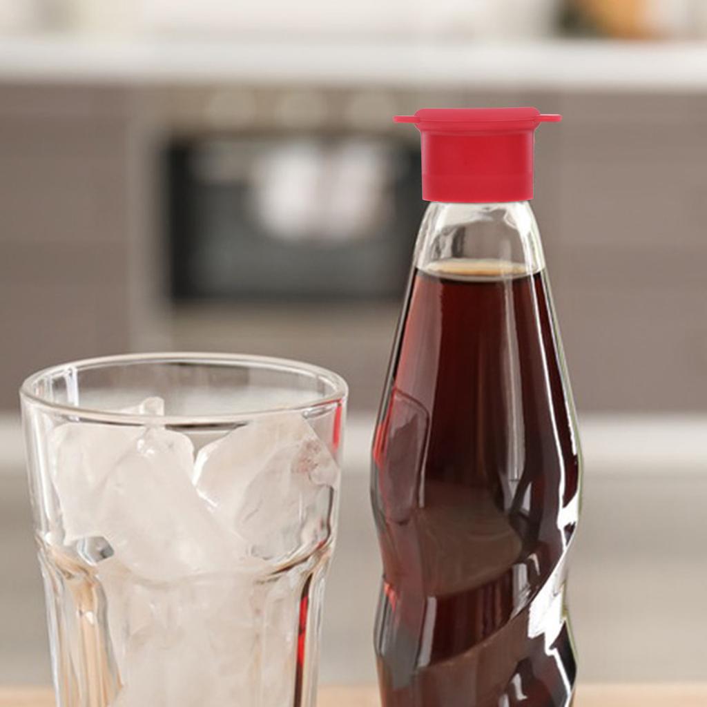 Flaschenverschluss Silikon Frischhaltekappe Getränke Schraubverschluss Dichtung für Deckel Rote Stopfen