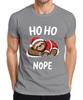 Ho Ho Nope Sloth Santa Hat Sleeping Funny Gift Unisexs Tshirt