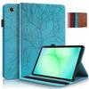 Tablet Cover for Samsung Tab A11 Case 2025 Embossed Tree Flip Wallet Stand Cover for Funda Galaxy Tab A11 8.7 Inch Case Coque