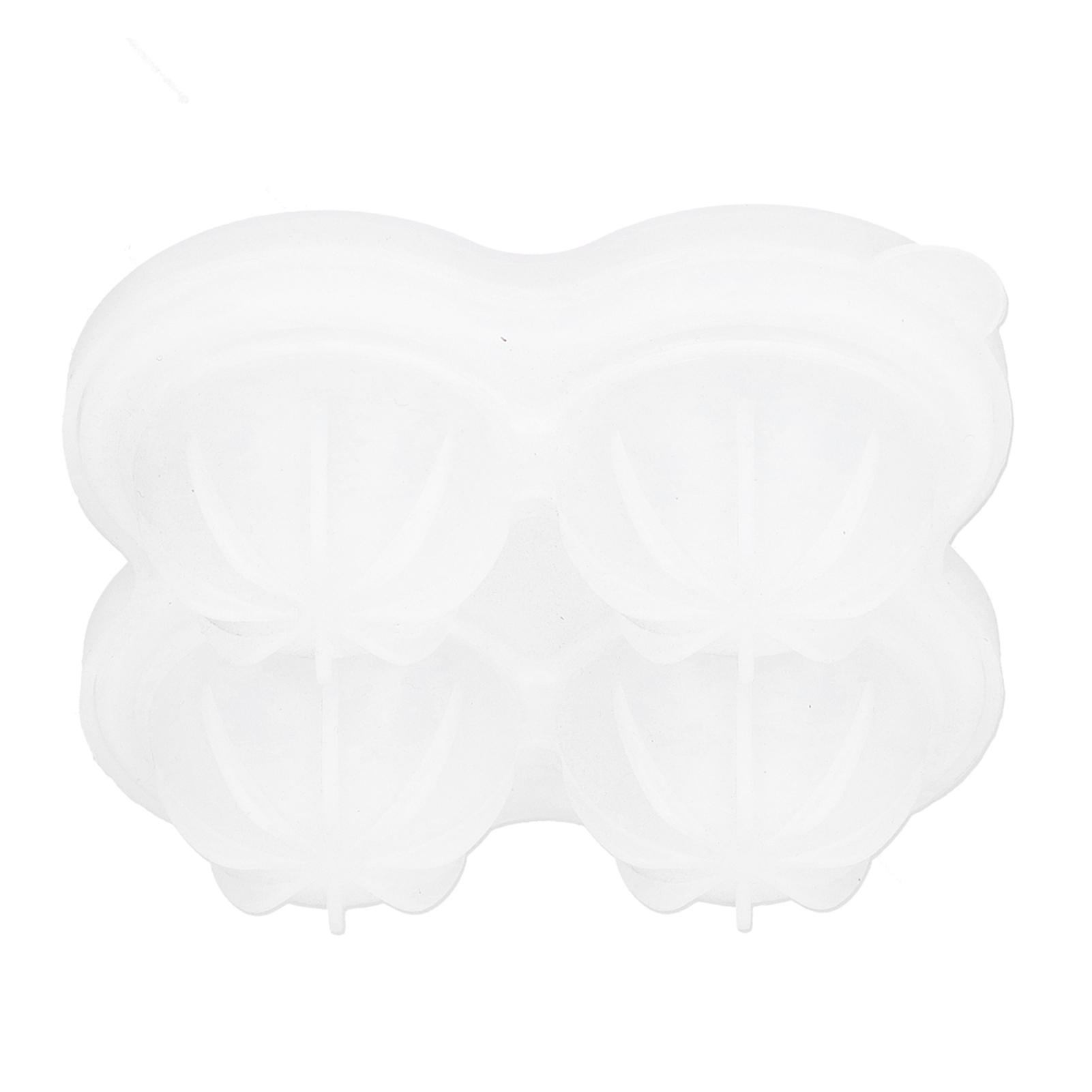 

4‑Grid Round Shape Mold Food Grade Silicone Ice Cream Mould for Kitchen Utensils