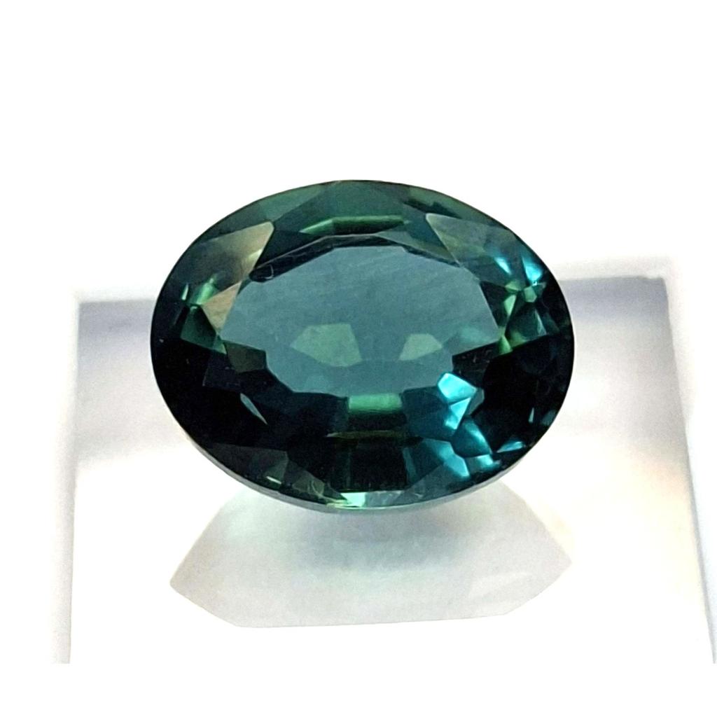Beautiful Teal Green Sapphire Natural Oval Cut 9-11 Ct Certified Loose Gemstone