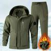 Winter Plus Velvet Thickened Suit Overalls Suit Men's Cold-proof, Warm, Waterproof and Wear-resistant Tooling Outdoor Labor Insurance Clothing