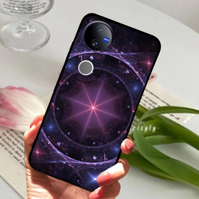 Für Vivo V50 Weiche Hülle V 50 5G Silikon TPU Handyhülle Hüllen Für VIVO V50 V2427 Schutz Stoßfänger Fundas Capas Luxus Cartoon