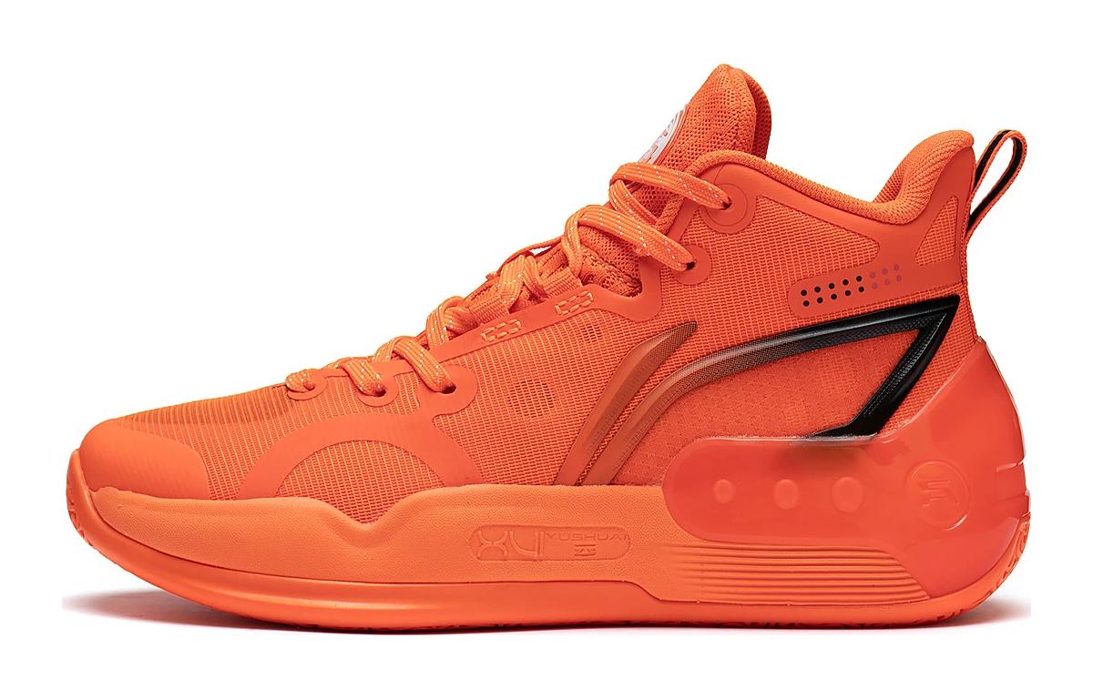Li Ning YOUNG YuShuai 16 Mid Slip Resistant Cushioning Abrasion Resistant Rebound Mid top Basketball Shoes Orange YKBT012-3 42