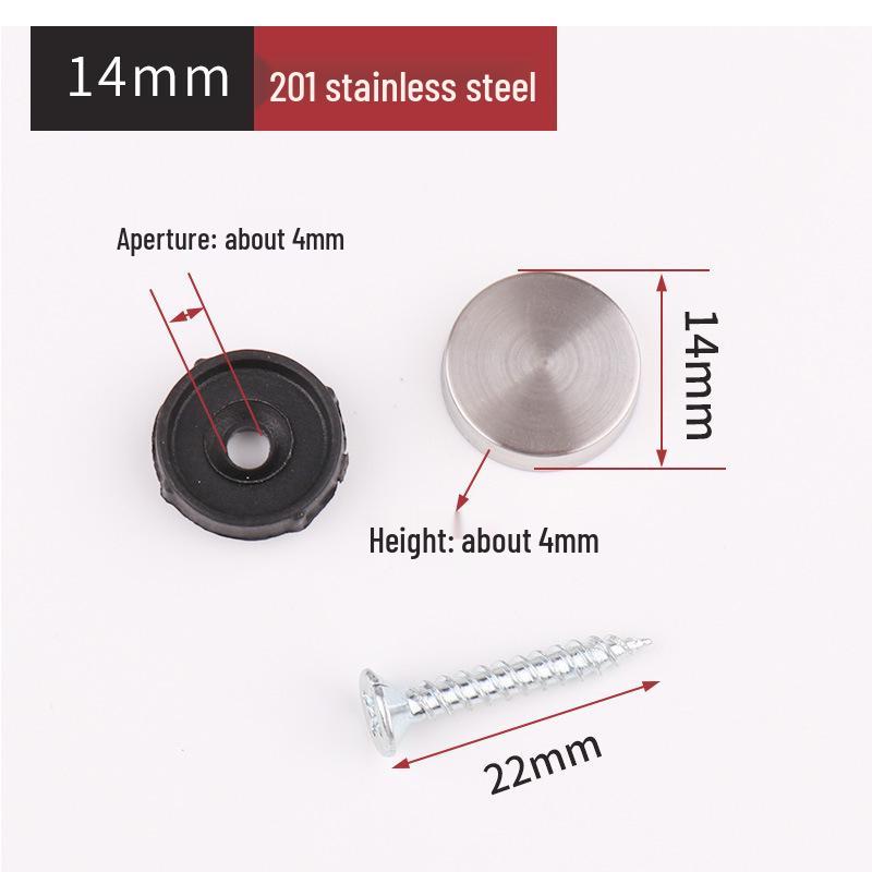 Decorative Acrylic Nail Cap for Glass, Mirror, and Stainless Steel Fixings