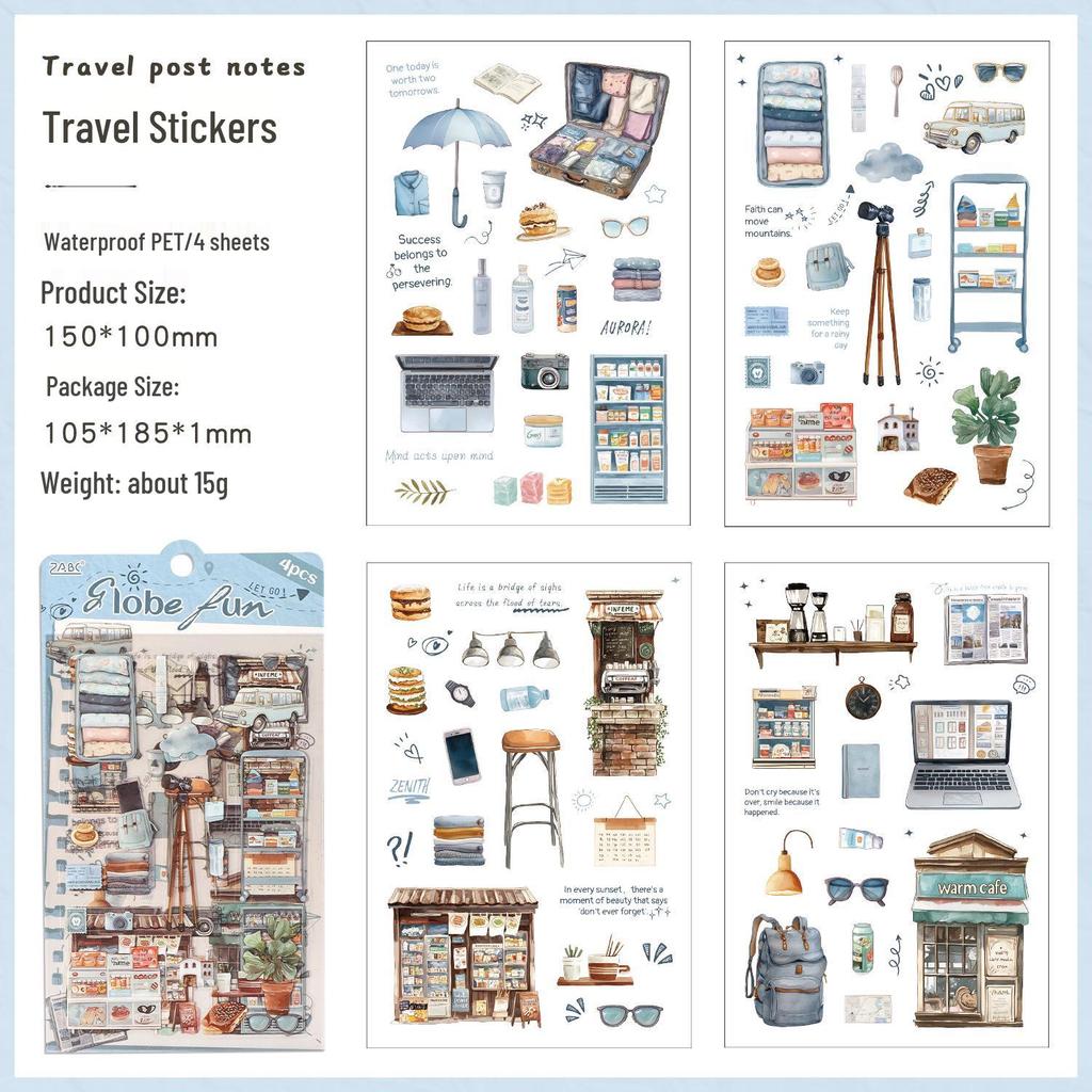 Yuezhen Journey: Small Happiness Pet Stickers - Premium DIY Journal Décor