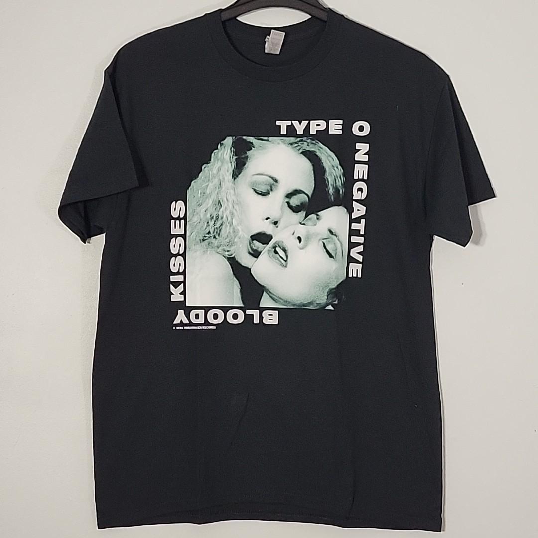TYPE O NEGATIVE Bloody Kisses L LARGE Official T-Shirt Black Mens Band Logo Unisex T-Shirt XXXXL